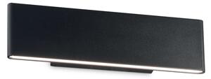 Czarna płaska lampa ścienna kinkiet światło góra - dół Ideal Lux 173252 Desk LED 12,5W 740LM 3000K 104stopnie 28cm