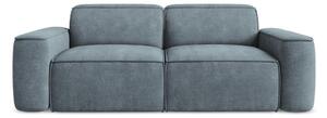 Szaroniebieska sofa z tkaniny szenilowej 204 cm Omao – Makamii