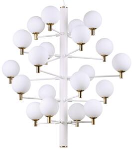 Włoska designerska lampa wisząca Ideal Lux 197326 Copernico 20xG9 86cm Biały