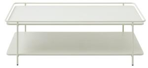 Jasnoszary metalowy stolik 55x110 cm Yuba – Unique Furniture