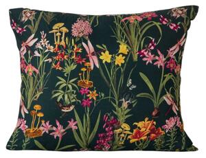 Poszewka na poduszkę z mikrofibry MYSTIC GARDEN 70x90 cm ciemnozielona