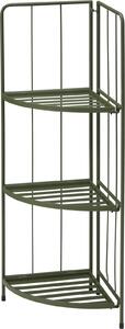 Excellent Houseware skadany narony stojak na kwiaty, metalowy, 42x30x90 cm, zielony