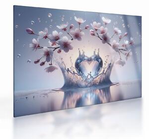 Obraz na szkle - Diamentowe serce (70x50 cm)
