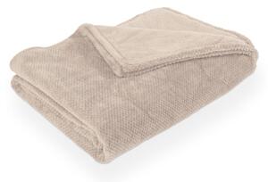 Szarobrązowy koc z mikropluszu 150x200 cm Pippa – Tiseco Home Studio