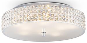 Lampa sufitowa włoski szklany okrągły plafon Ideal Lux 87863 Roma 9xG9 50cm x 13cm