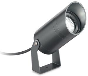 Zewnętrzna ciemnoszara lampa stojąca reflektor naziemny Ideal Lux 248387 Starlight 10W 1000LM 3000K IP68 30stopni