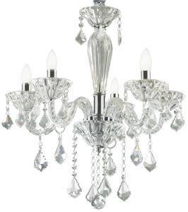Lampa wisząca kryształowy włoski żyrandol Ideal Lux 34713 Tiepolo 5xE14 56cm x 135cm