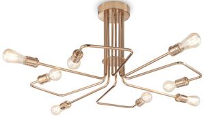 Włoska designerska mosiężna lampa sufitowa Ideal Lux 160313 Triumph 8xE27 92cm x 41cm