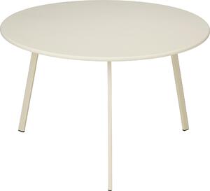 Mica Decorations Seatle Okrgy stolik pomocniczy do uytku na zewntrz – stolik kawowy – moe suy równie jako stojak na roliny – metal – 38 x 61 cm – kremowy