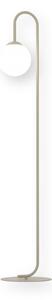 Lampa stojąca podłogowa nowoczesna beżowa biała kula stick 1xE14 10W FLOR Emibig