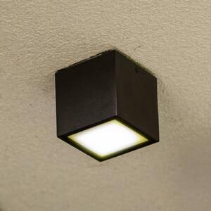 LUTEC Lampa sufitowa zewnętrzna LED GEMINI, ciemnoszara, 9 x cm, IP65 GEMINI, aluminiowy / szary / cynkowy, aluminium, nowoczesny