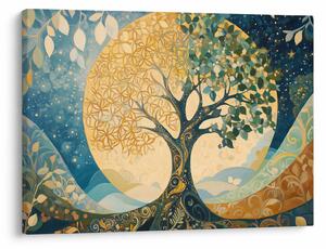 Obraz – Drzewo życia w księżycu (70x50 cm)