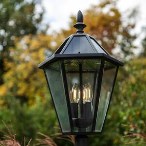 LUTEC Lampa zewnętrzna LED LONDON, czarna, wysokość 227 cm, IP44 LONDON, czarny, aluminium, antyczny