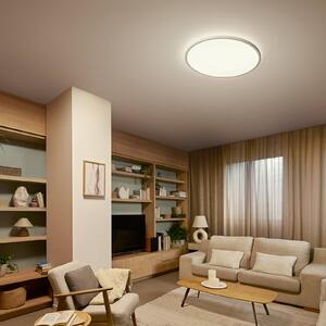 Philips Lampa sufitowa Superslim, możliwość ściemniania, biały / opal, salon / jadalnia, tworzywo sztuczne