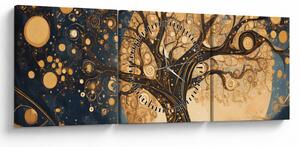 Obraz – Surrealistyczne drzewo (z zegarem) (90x30 cm)