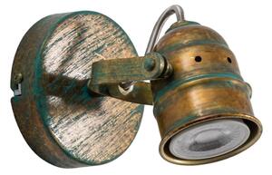 Lampa Ścienna Lindby, Leonor, ściemnialny, antyczny mosiądz, salon, metal, antyczny