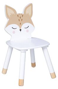 Krzesełko dla dzieci LISEK z sosnowymi nóżkami, 52,5 cm