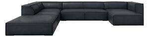 Ciemnoniebieski skórzany narożnik (lewostronny) Madame – Windsor & Co Sofas