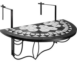 Składany stolik na balkon, dostępny w 2 kolorach-czarny