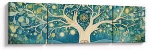 Obraz – Magiczne drzewo ze spiralami (170x50 cm)