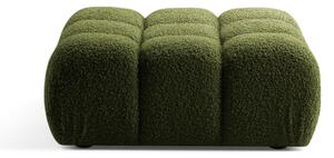 Zielony podnóżek modułowy z materiału bouclé Bellis – Micadoni Home