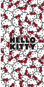 Czerwony/biały bawełniany ręcznik dziecięcy 70x140 cm Hello Kitty – Jerry Fabrics