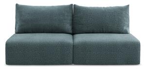 Turkusowa rozkładana/ze schowkiem sofa 216 cm Kalena – Makamii