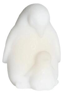 Biała dekoracja świetlna na baterie ø 9 cm Penguin – Sirius
