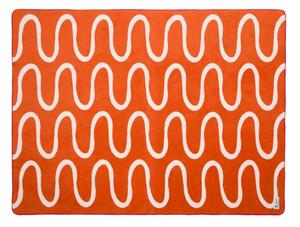 Pomarańczowy koc 150x200 cm Swirl – noo.ma