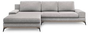 Jasnoszary rozkładany narożnik Windsor & Co Sofas Planet, lewostronny