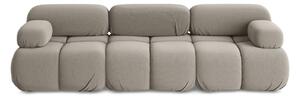 Beżowa aksamitna sofa modułowa 285 cm Lokua – Makamii