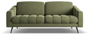 Zielona aksamitna sofa 202 cm Nalu – Makamii