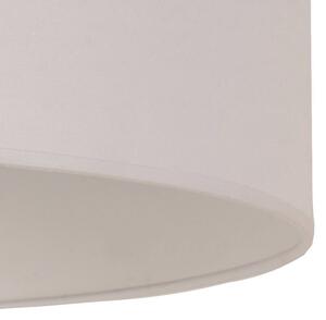 Klosz lampy w kolorze kości słoniowej, kremowy, średnica 60 cm, wysokość 35 Ivory Duolla, kremowy / amber, tkanina / materiał / jedwab
