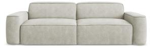 Kremowa sofa z tkaniny szenilowej 244 cm Omao – Makamii