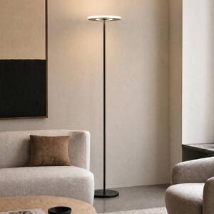 Lampa stojąca LED Raymond Lucande, możliwość ściemniania, czarny, salon / jadalnia, metal, nowoczesny