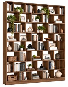 Duży regał na książki biblioteczka orzech F7-B45