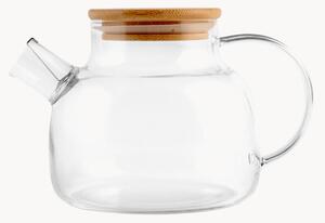 Dzbanek ze szkła borokrzemowego z bambusową pokrywką Natura, 0,6 L