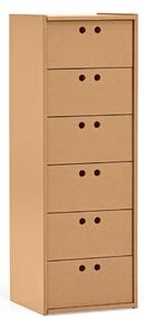 Szafka w naturalnym kolorze 40x118x40 cm Wally – Teulat