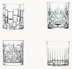 Komplet szklanek do whisky ze szkła kryształowego Mixology, 4 elem