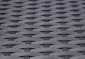 Zestaw Mebli Ogrodowych Komplet Jadalniany Z Poduszkami 5-Częściowy Czarny Rattan Na Taras Balkon Ogród