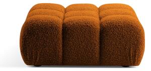 Pomarańczowy podnóżek modułowy z materiału bouclé Bellis – Micadoni Home