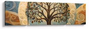 Obraz – Drzewo życia i spirale (170x50 cm)