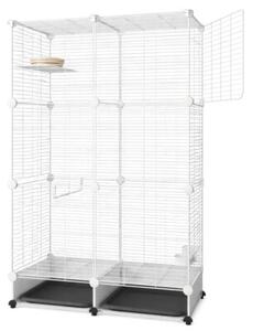 Klatka Dla Ptaków Nuxie PX4 Z Tackami 125X74X37CM Woliera Kojec Na Ptaki