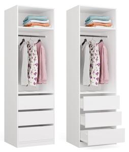 Garderoba OPENO 1W1P3S biaÅa 50x60x200 drÄ Å¼ek 3 szuflady 1 szt