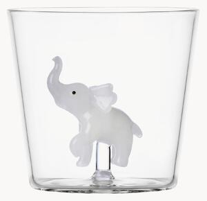 Ręcznie wykonany kubek ze szkła borokrzemowego White Elephant