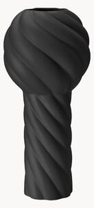 Ręcznie malowany wazon z ceramiki Twist Pillar, W 34 cm