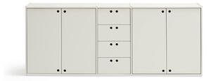 Kremowa komoda 197x80x40 cm Wally – Teulat