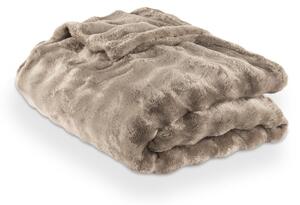 Szarobrązowy koc z mikropluszu 150x200 cm Wave – Tiseco Home Studio