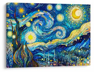 Obraz – Mozaika gwiaździstej nocy (70x50 cm)