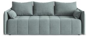 Niebieska rozkładana/ze schowkiem sofa 225 cm Moku – Makamii